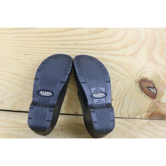Klogs Naples Womens 7M Black Leather Clogs Mules Comfort Shoes - Picture 5 of 7